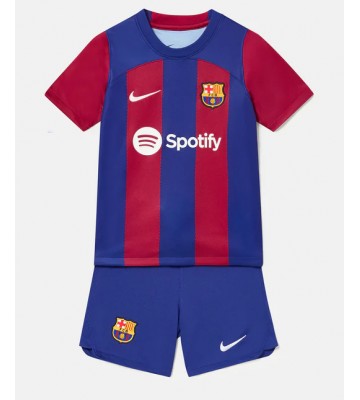 Barcelona Primera Equipación Niños 2023-24 Manga Corta (+ Pantalones cortos)